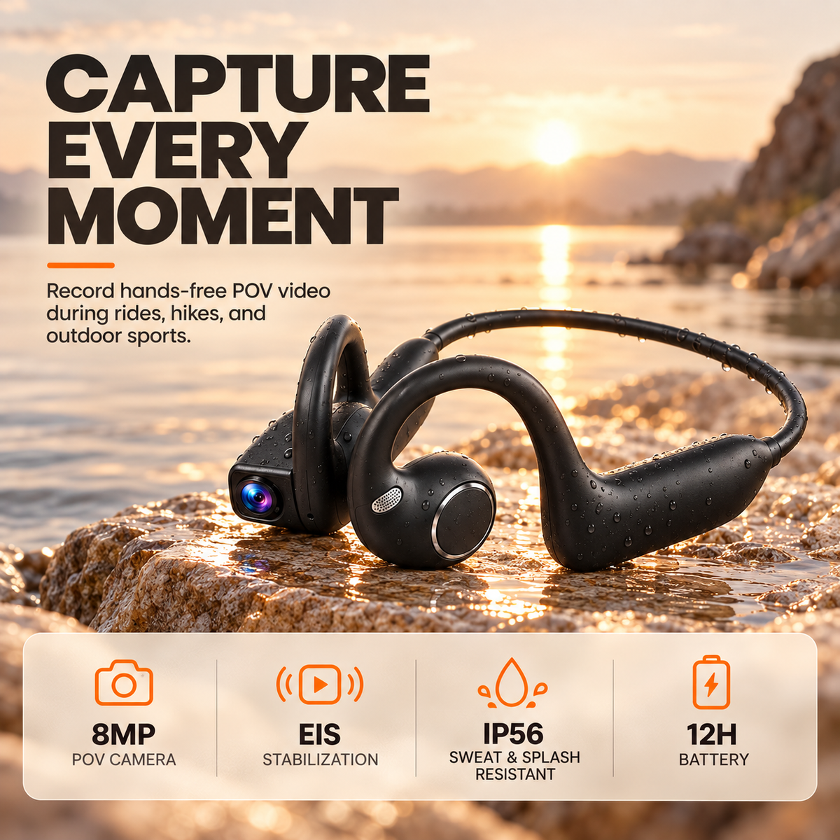 Wireless POV Camera Headset