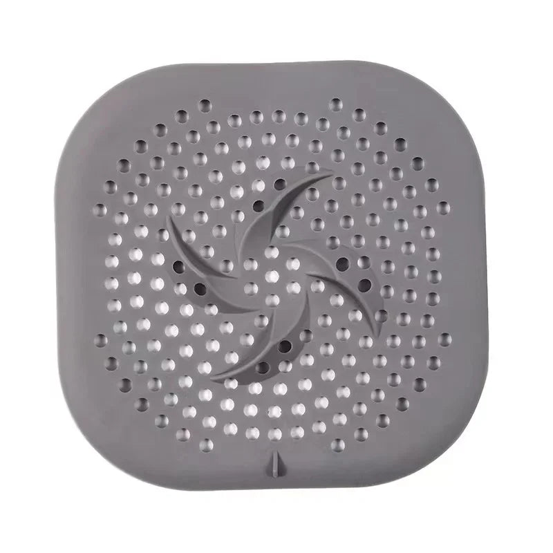 Silicone Drain Cover & Hair Catcher with Suction Cups | 5.9" Tub & Sink Strainer