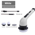 9-in-1 Cordless Electric Spin Scrubber | Rechargeable Power Cleaning Brush with Extendable Handle & LED Display