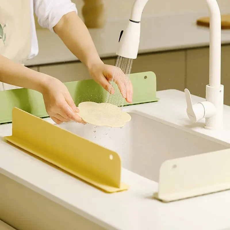 Silicone Kitchen Sink Faucet Mat and Countertop Splash Guard - Eco-Friendly Drip Catcher