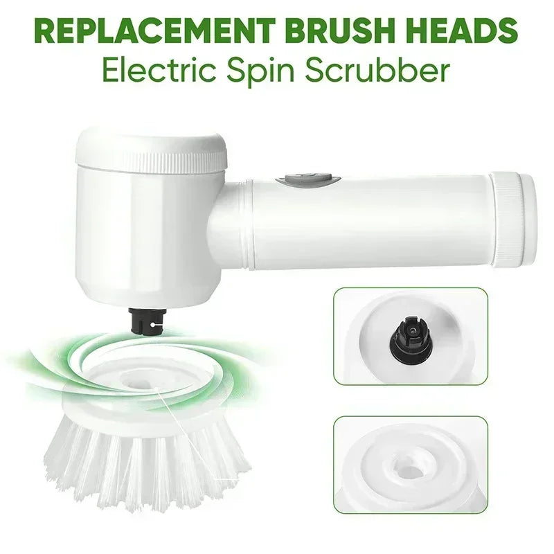 5-in-1 Cordless Electric Spin Scrubber | Ultimate Power Cleaning Brush